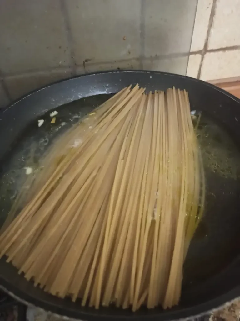 cooking lemon pasta