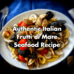 Italian seafood pasta with mussels, clams, and tomato sauce