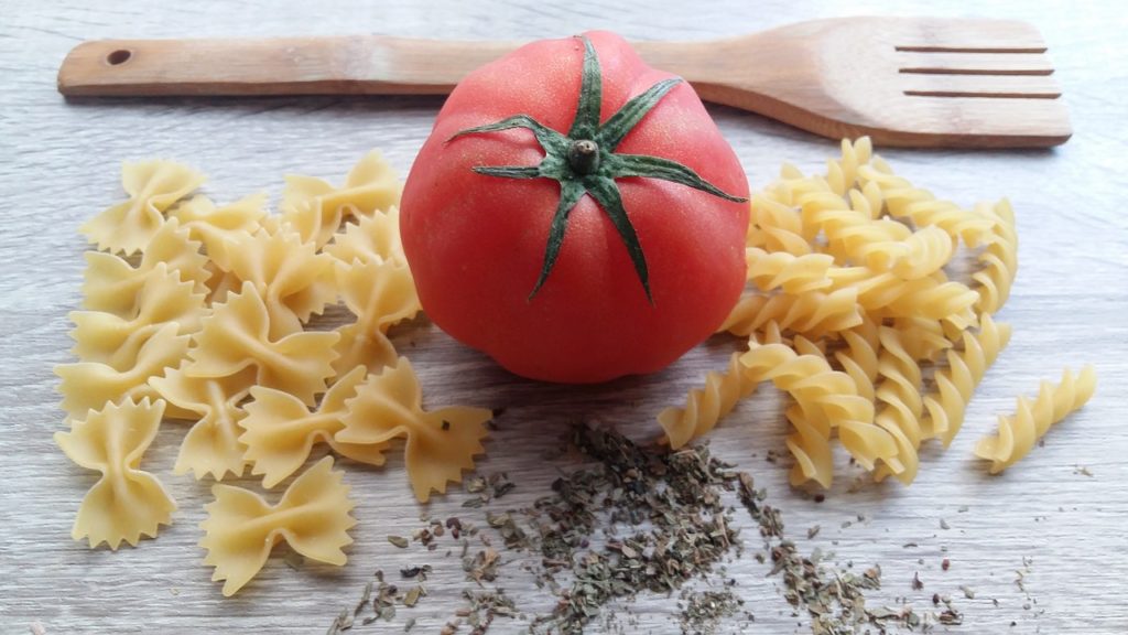 fusilli and farfalle, which are usually made with dry pasta