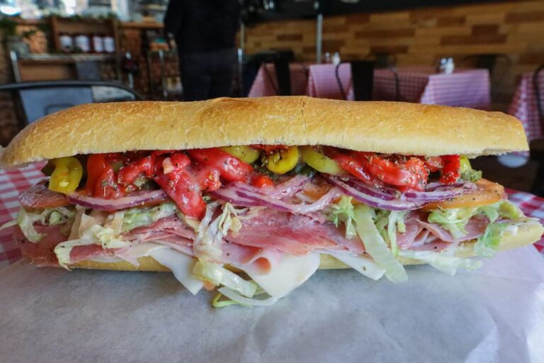 an italian sub made with our recipe