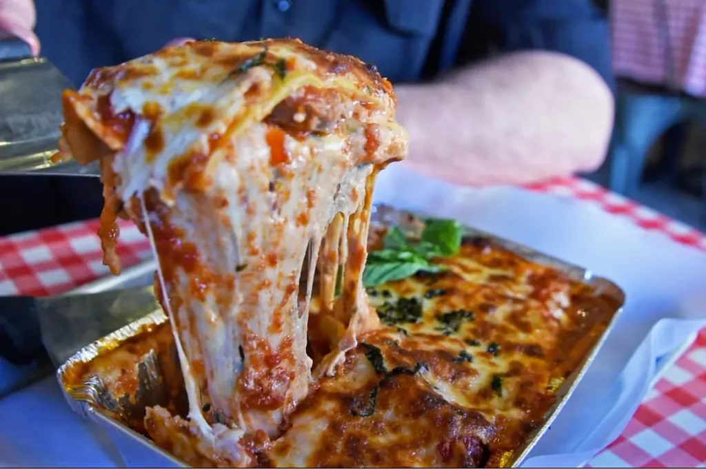 a picture of how your sunday sauce lasagna should look if you followed our recipe