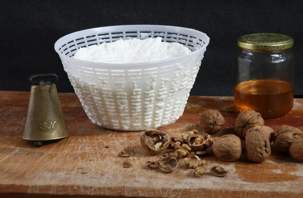 a homemade ricotta