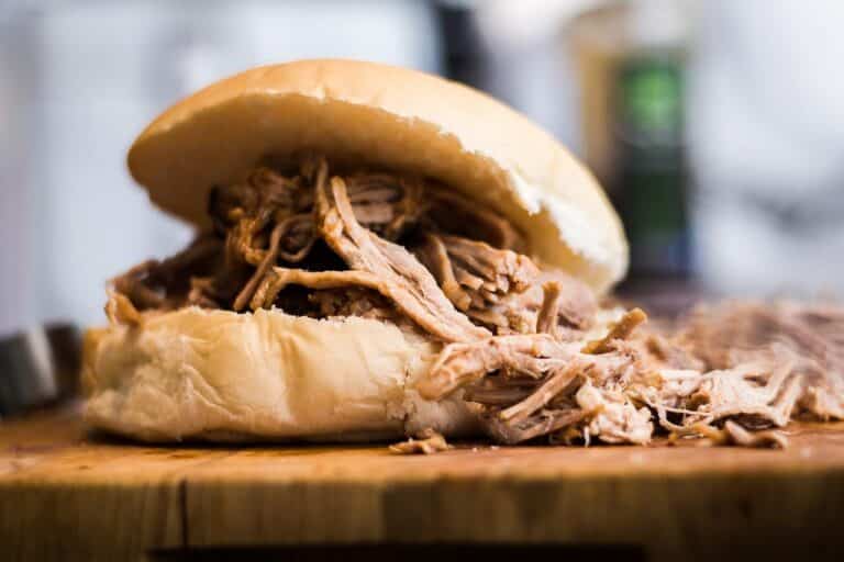 pulled pork and bread