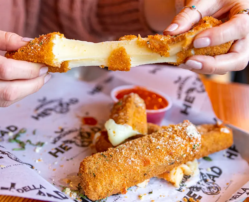 Mortadella Head's Mozzarella Sticks