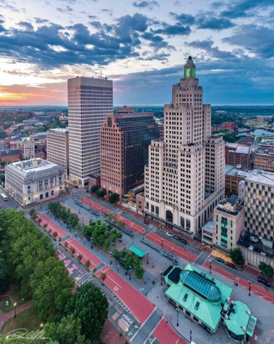a panoramic view of providence