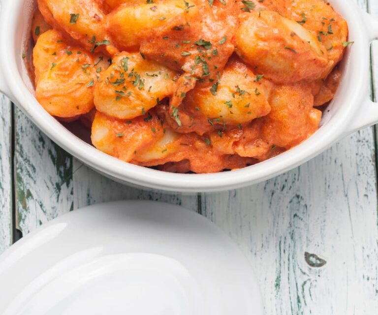 gnocchi with Italian pink sauce