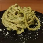 bucatini with creamy cabbage pesto