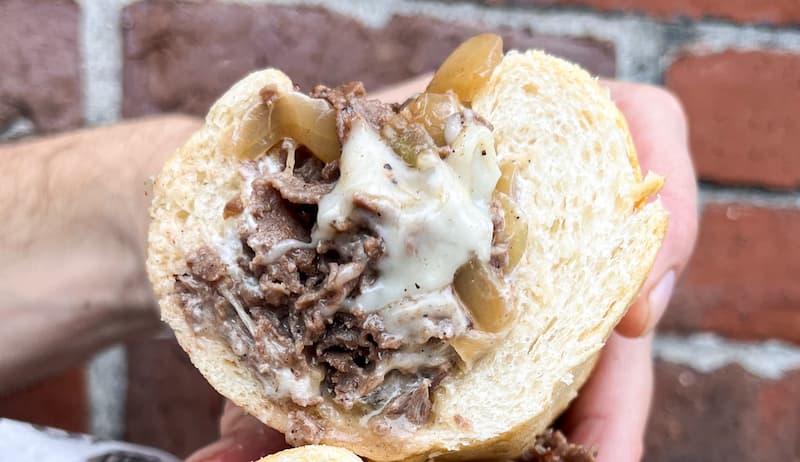 french onion soup cheesesteak sub