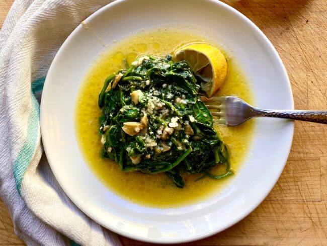 italian sauteed spinach