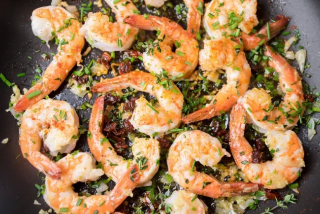another classic Italian Christmas Eve recipe: shrimp scampi