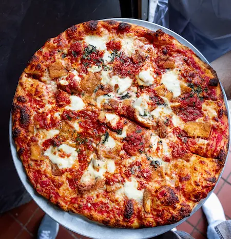 our chicken parm pizza