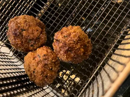 deep fried meatballs