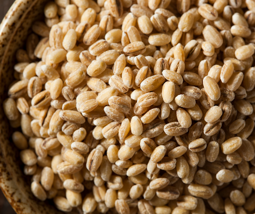 organic barley grain