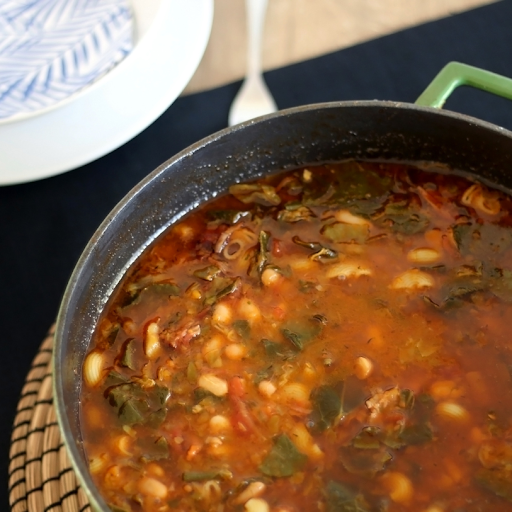 Minestrone Soup in slow cooker