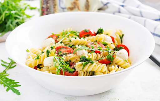 4-Ingredient Pesto Pasta Salad- Simple Italian Recipe