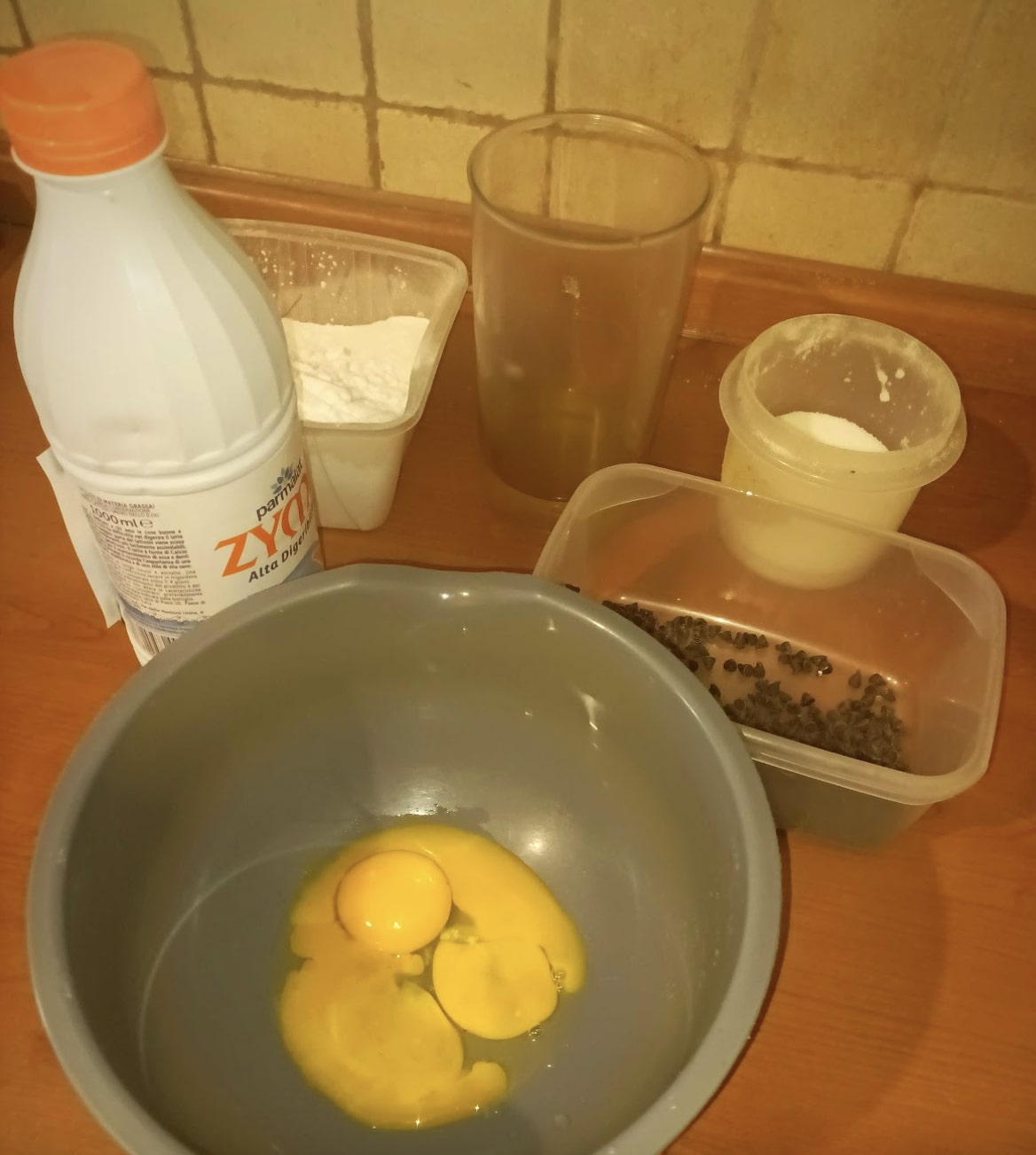 the ingredients for this gluten free cookies recipe, arranged on a table
