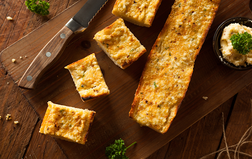 The Best Cheesy Sourdough Garlic Bread Recipe