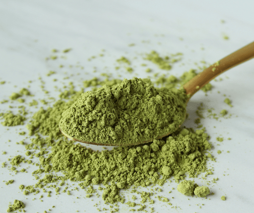 a teaspoon of matcha powder