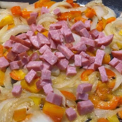 How to Make a Summer Sausage Frittata - Diced Sausage