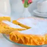 Creamy baked lemon ricotta cheese recipe
