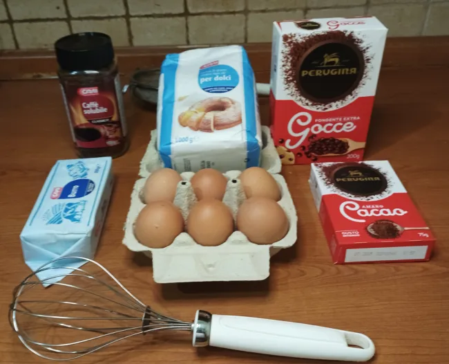 ingredients for chocolate espresso cookies
