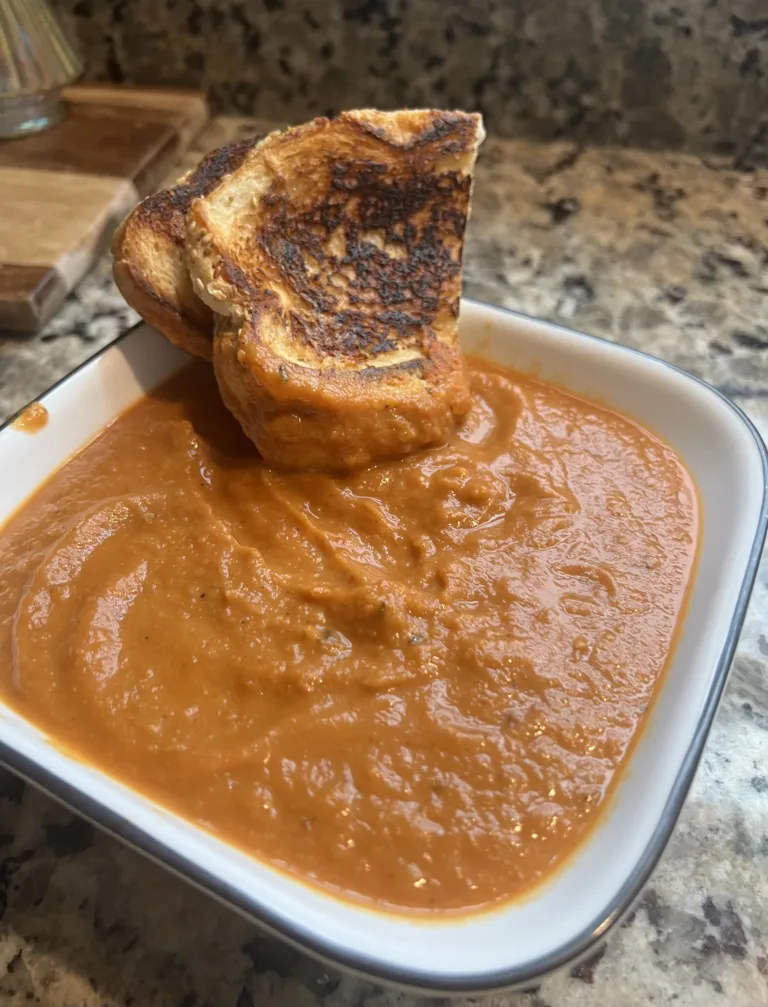 Easy Grilled Cheese and Creamy Tomato Soup Recipe