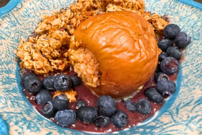 Old Fashioned Baked Apple Recipe - blueberry granola old fashioned baked apples with ice cream