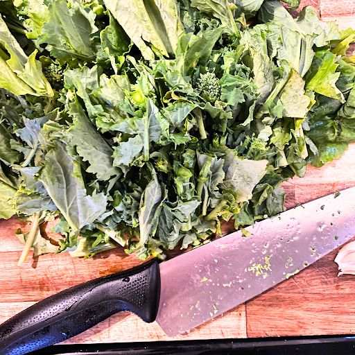 sliced broccoli rabe