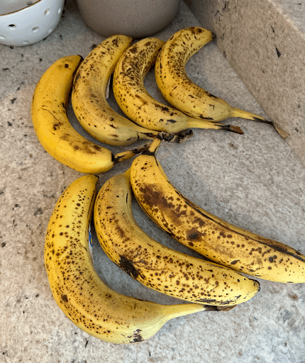 how old can bananas be for banana bread-ripening process