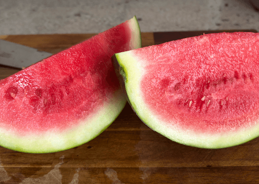 is overripe watermelon safe to eat -watermelon cut in quarters