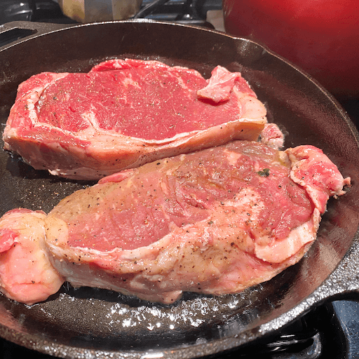 Steak on Frying pan