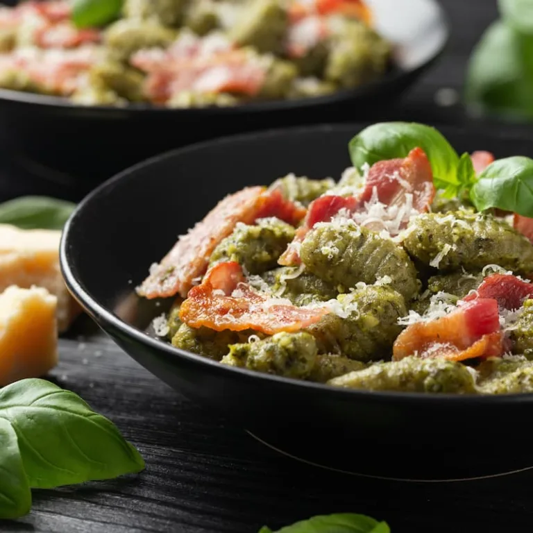 creamy pesto sauce recipe with bacon