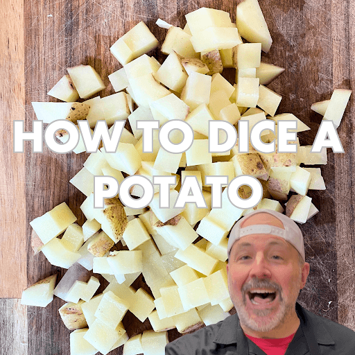how to dice a potato