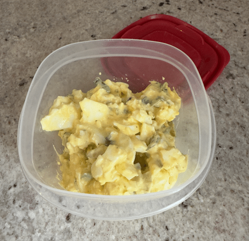 storing egg salad