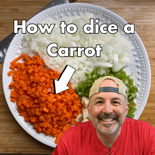 how to dice a carrot