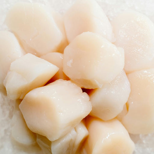 Fresh raw scallops ready for cooking