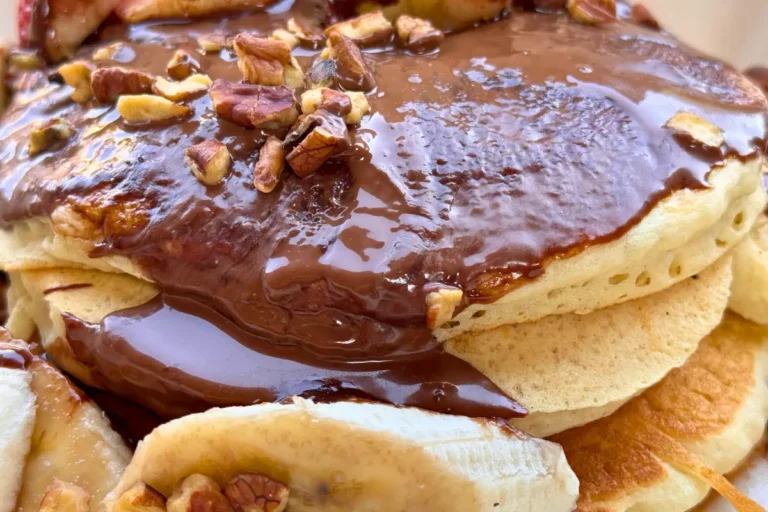 Homemade nutella pancake recipe