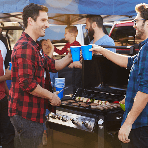 appetizers on the grill for tailgating-The Grill Setup