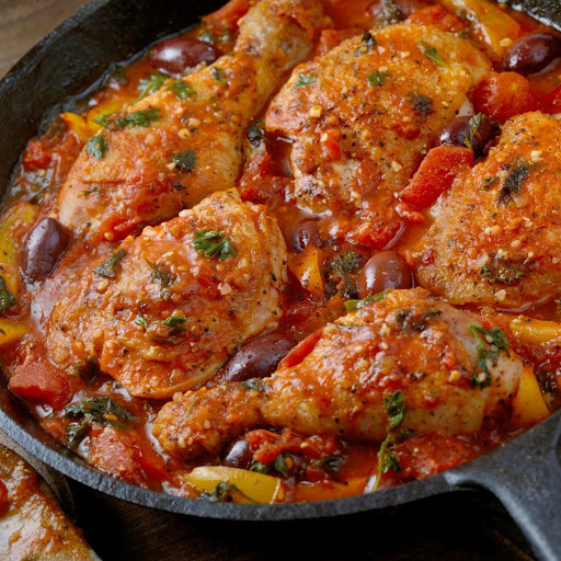 chicken cacciatore wine pairing-traditional italian dish