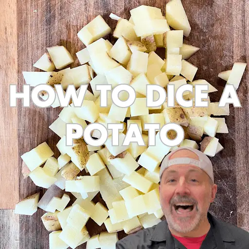 how to dice a potato